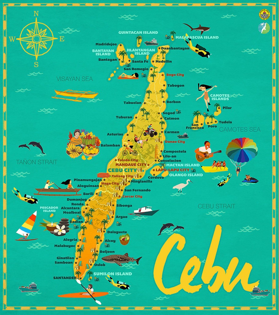 cebu tourist map  Eat Chill Wander